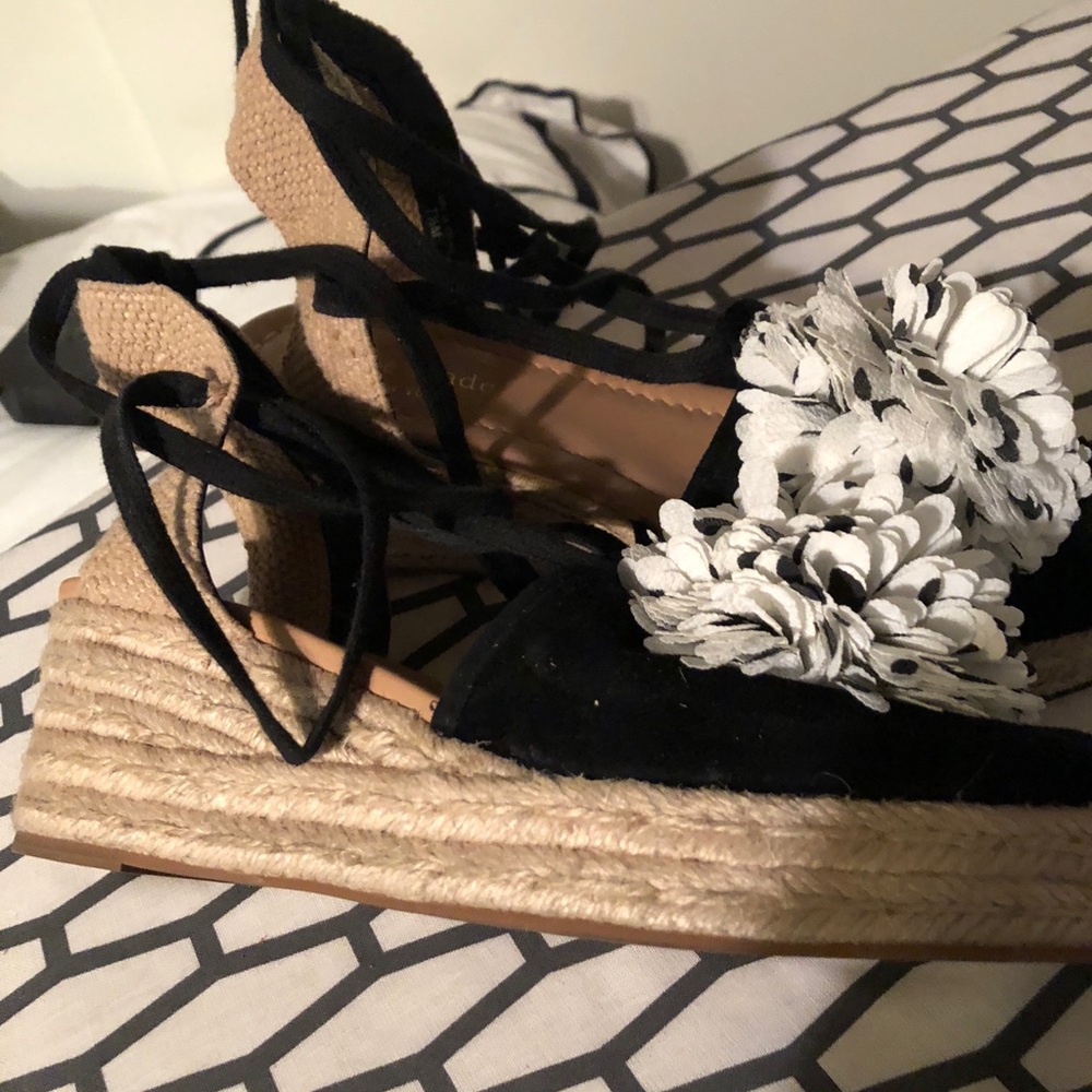 Kate Spade lace up espadrilles